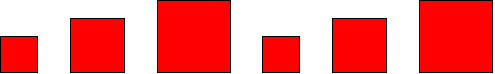 6 coloured blocks